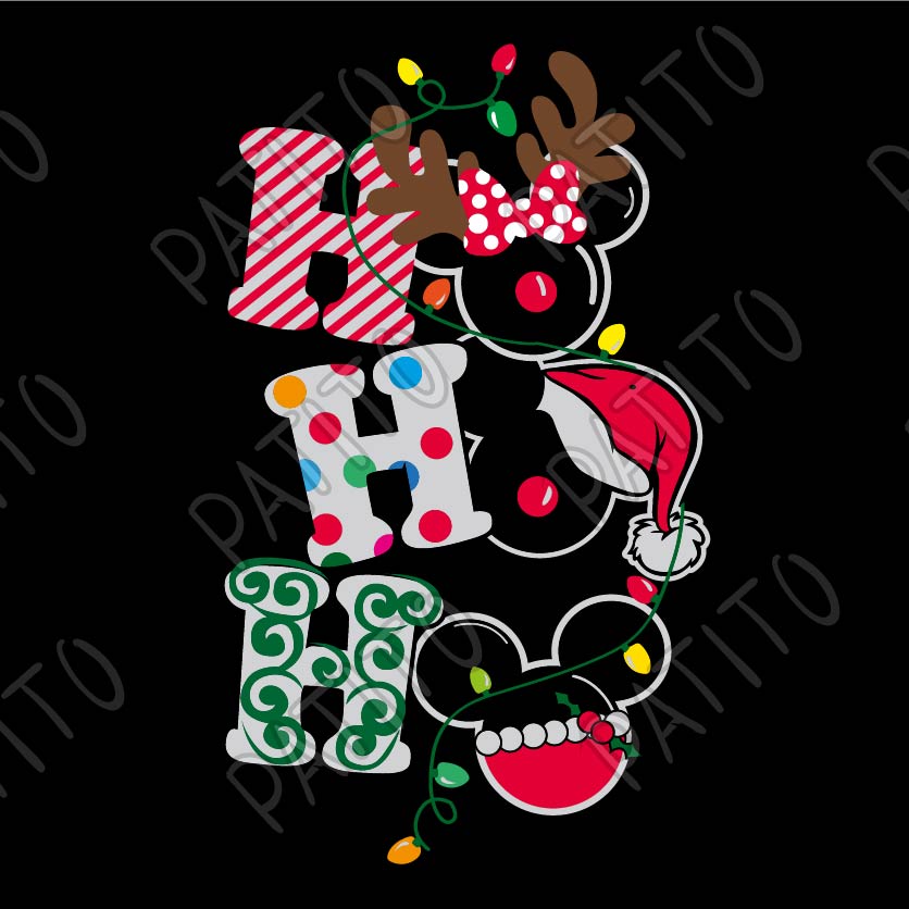 100 HO HO HO VECTOR NAVIDAD MICKEY MOUSE