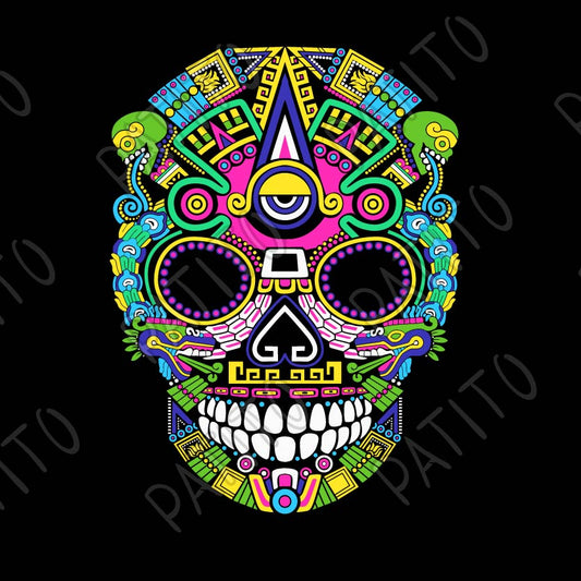 11 CALAVERA DECORADO COLORES