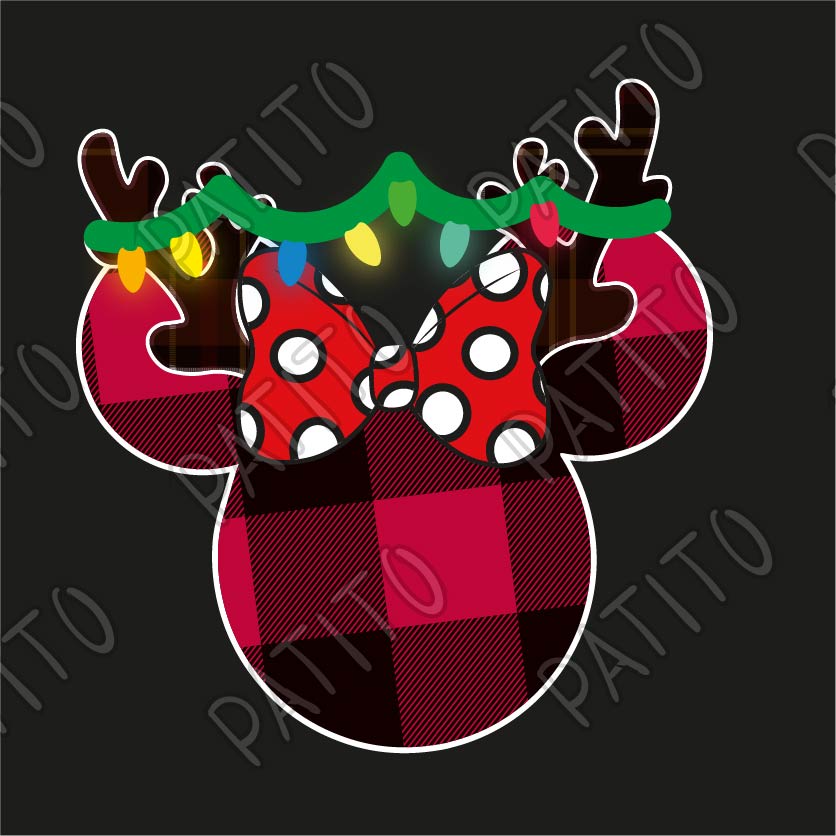 128 MINNIE MOUSE NAVIDAD VECTOR RENO