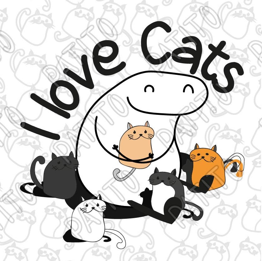 12 i love cats crock