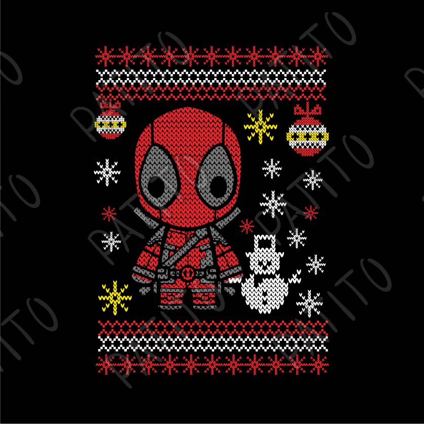 132 NAVIDAD DEAD POOL BORDADO