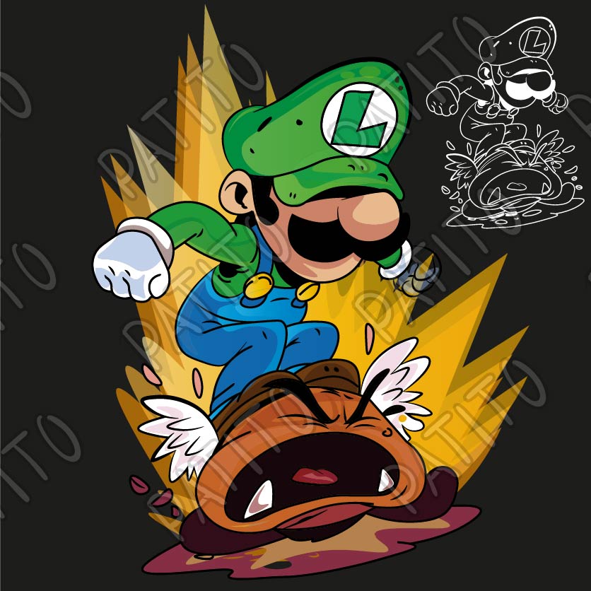 14 luigi bros anime tortuga