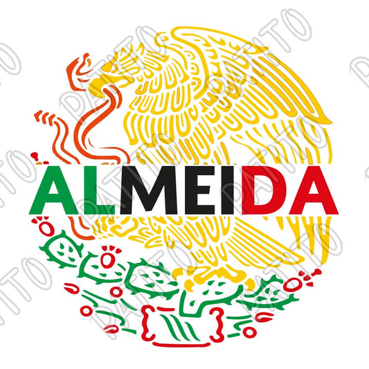 15 LOGO MEXICO AGUILA APELLIDO