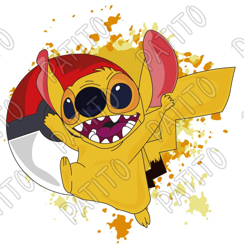 152 stich pikachu fusion