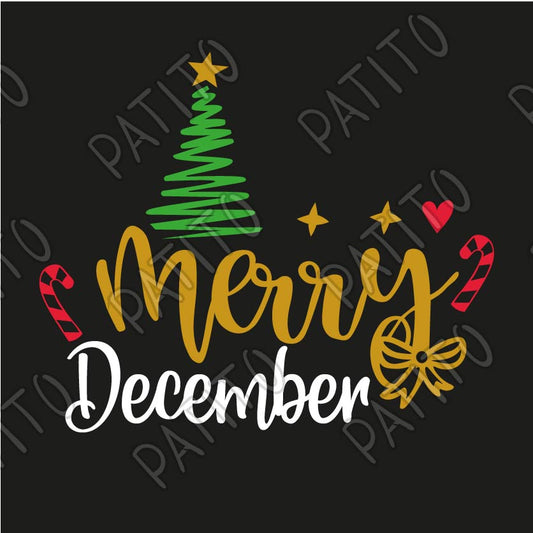 152 PLAYERA MERRY DECEMBER NAVIDAD