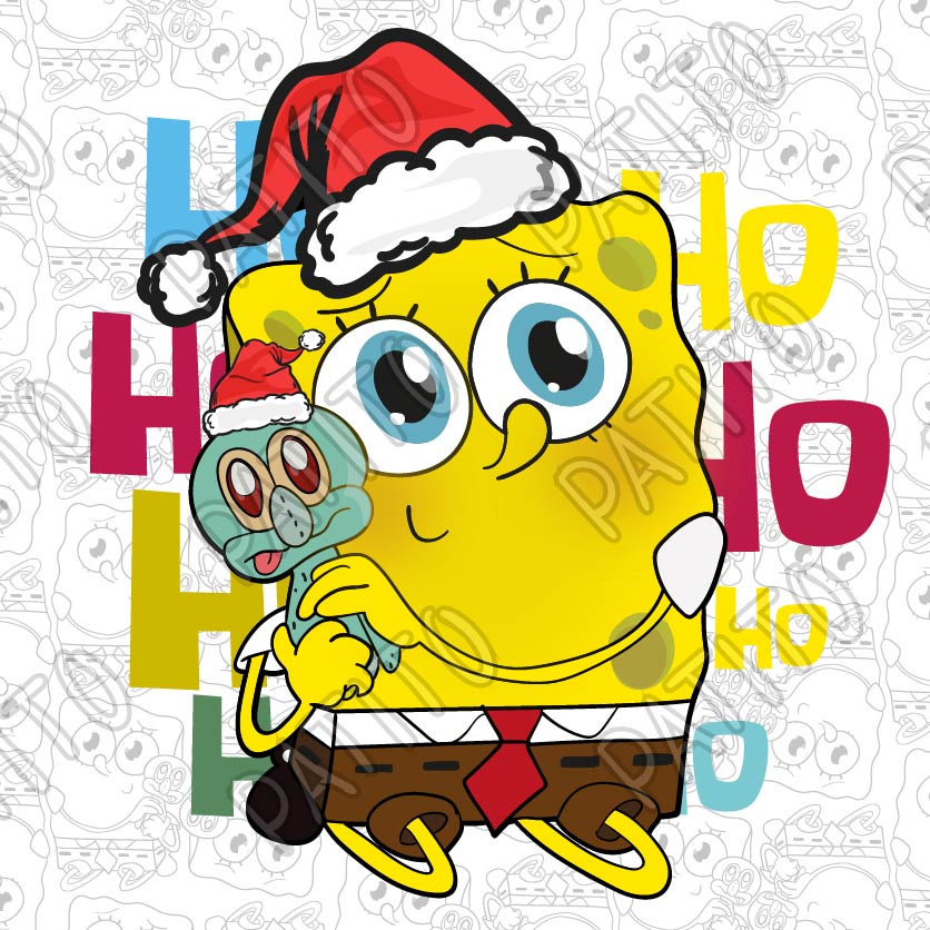 16 BOB ESPONJA CALAMARDO NAVIDAD