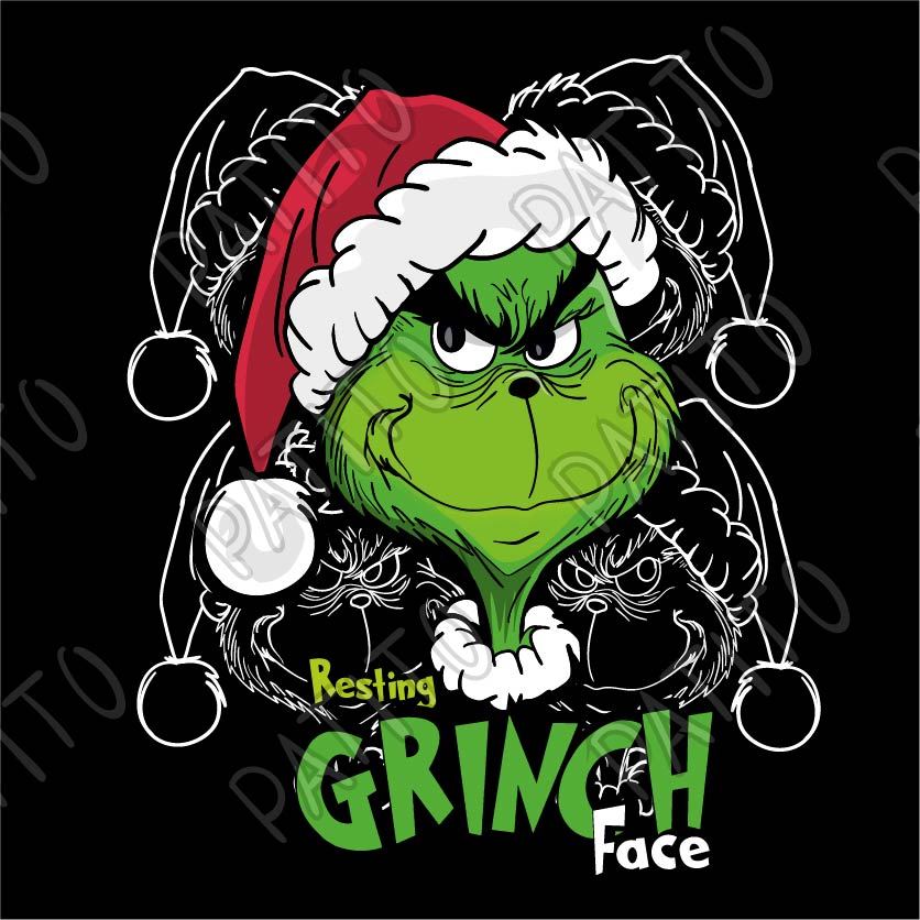 173 RESTING GRINCH FACE