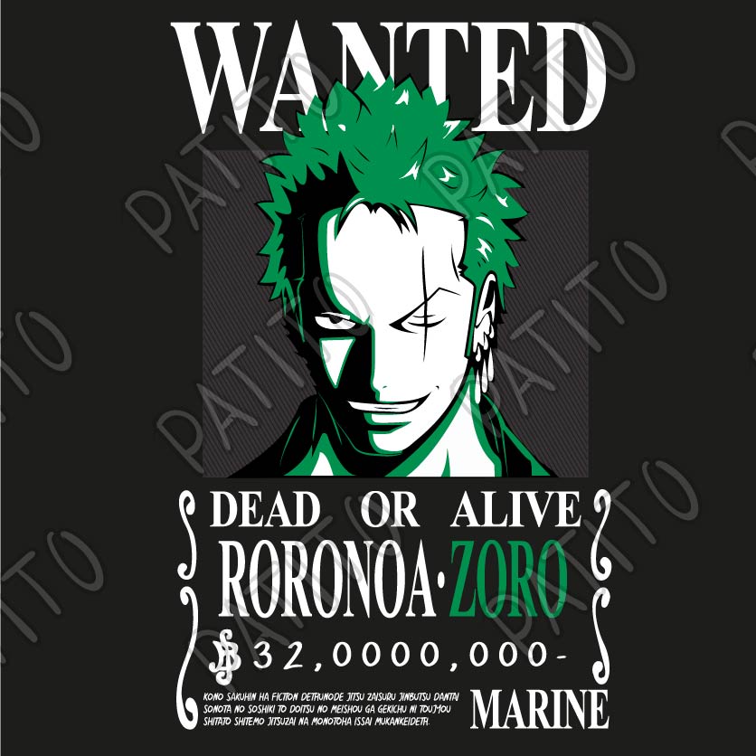 151 WANTED ZORO ONE PIECE