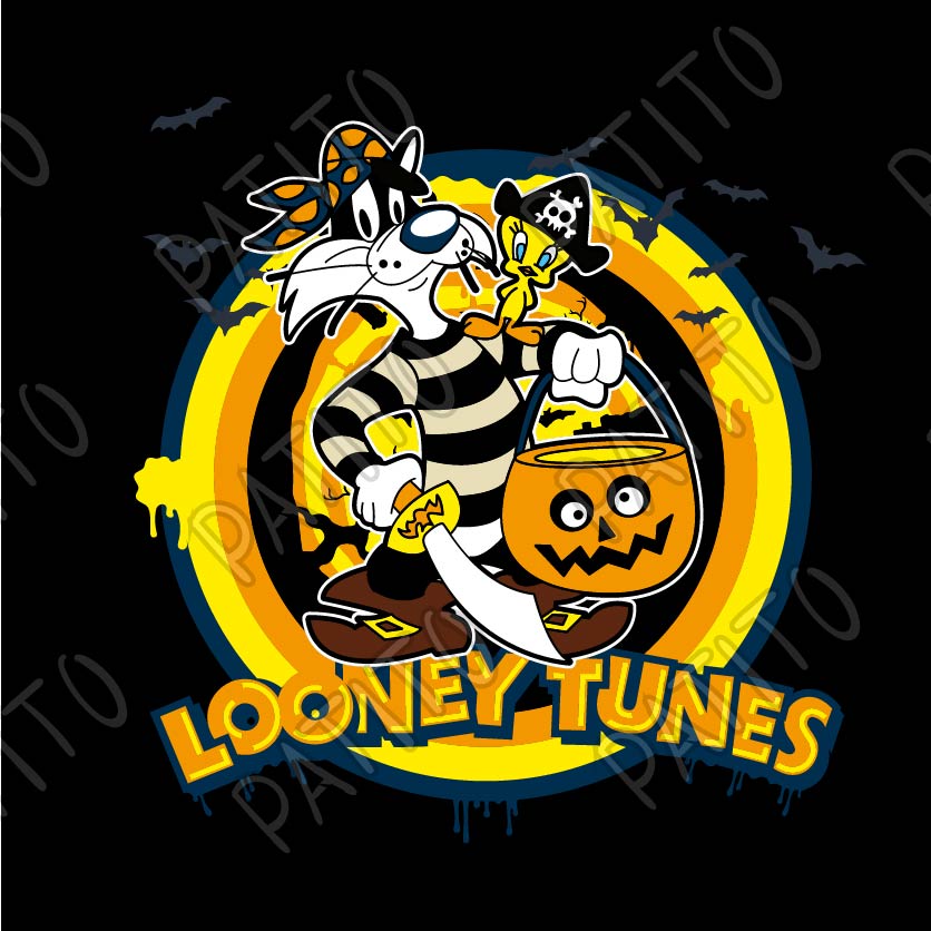 18 SILVESTRE GATO LOONEY TUNES HALLOWEEN CALABAZA