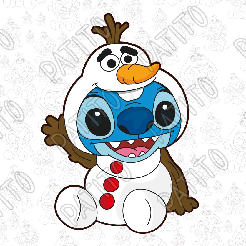 196 STITCH DISFRAZ OLAF FROZEN VECTOR DISNEY