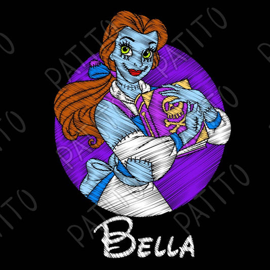 20 BELLA DISNEY DISFRAZ HALLOWEEN BORDADO