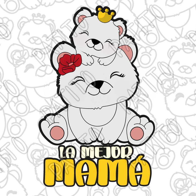 22 MAMA OSO Y BEBE DE DE LA MADRE