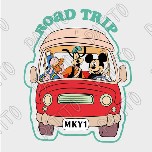 25 ROAD TRIP VECTOR DISNEY MICKEY DONALD GOOFY