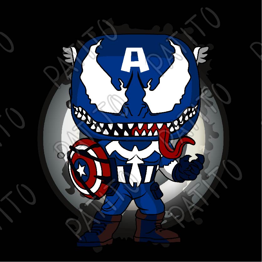 25 VENOM CAPITAN AMERICA