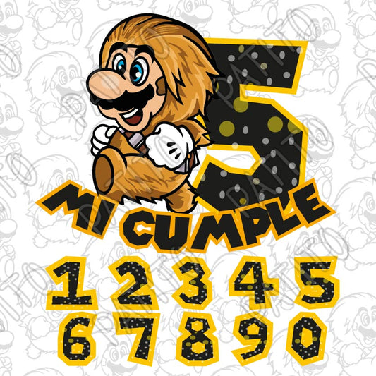 26 MARIO BROS CHEWBACCA CUMPLEAÑOS NUMEROS