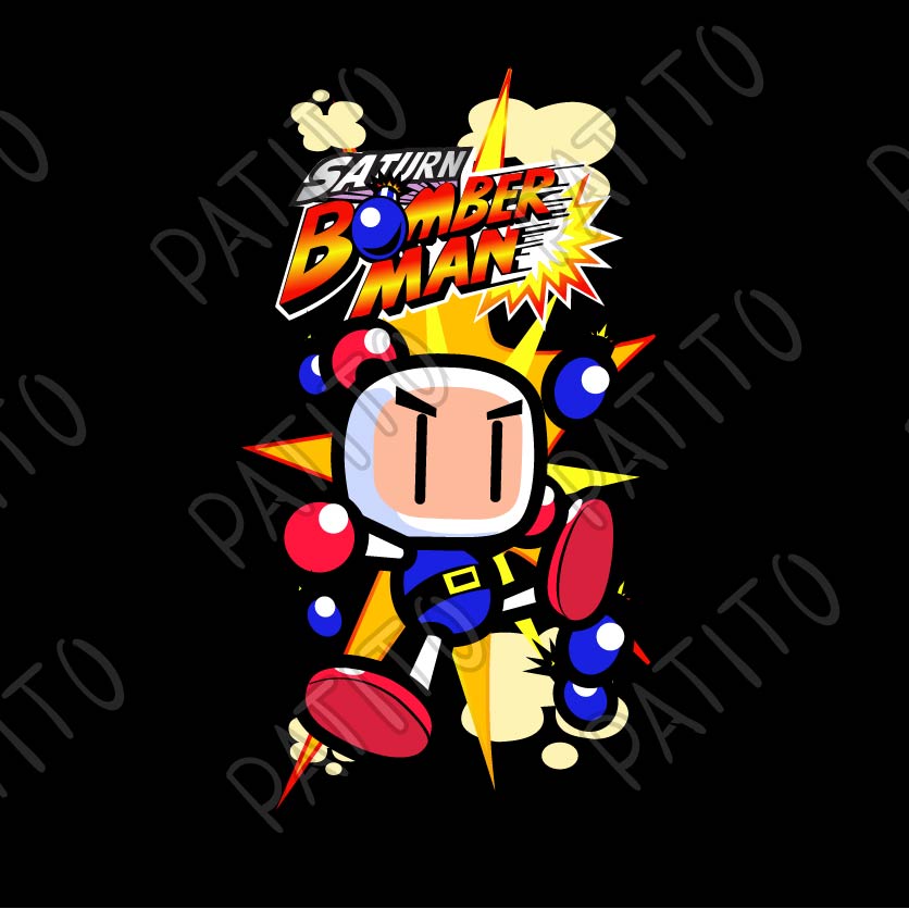 28 SATURN BOMBER MAN VECTOR VIDEOJUEGO