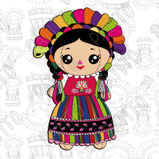 29 MUÑECA TRAPO MEXICANA