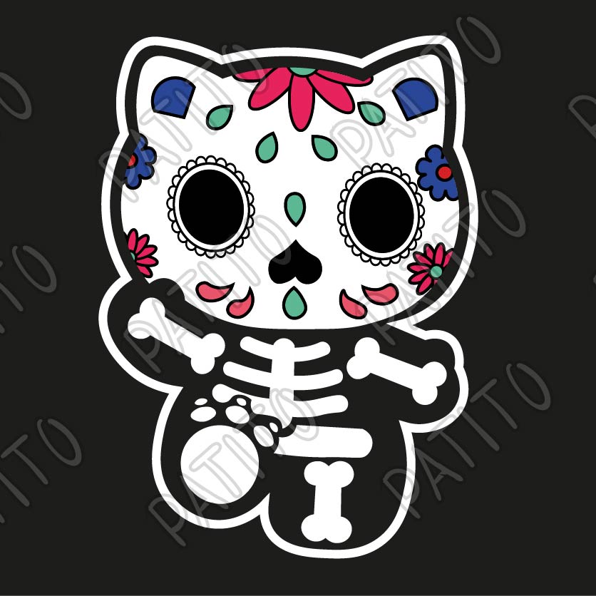 29 HELLO KITTY CALAVERA ESQUELETO