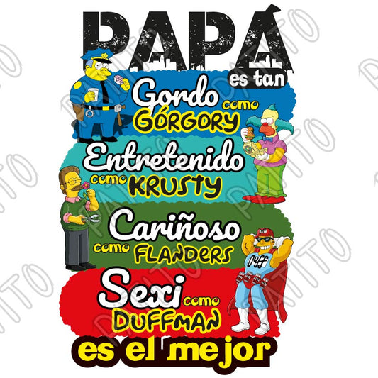 30 papa es como personajes simpson