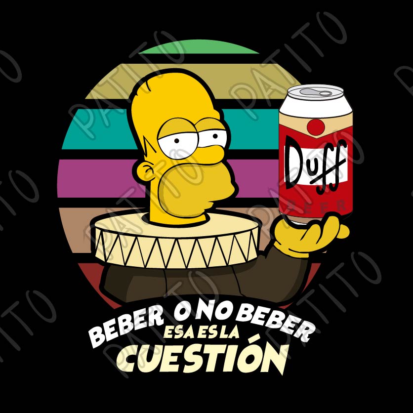 34 HOMERO SIMPSON BEBER O NO BEBER ESA ES LA CUESTION