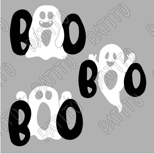 36 fantasmas boo halloween