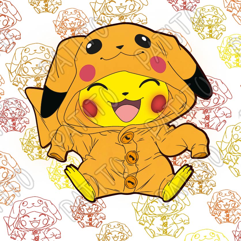 37 PIKACHU POKEMON TRAJE DISFRAZ SONRIENTE