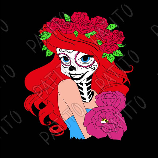 37 ARIEL PRINCESA DISNEY CALAVERA