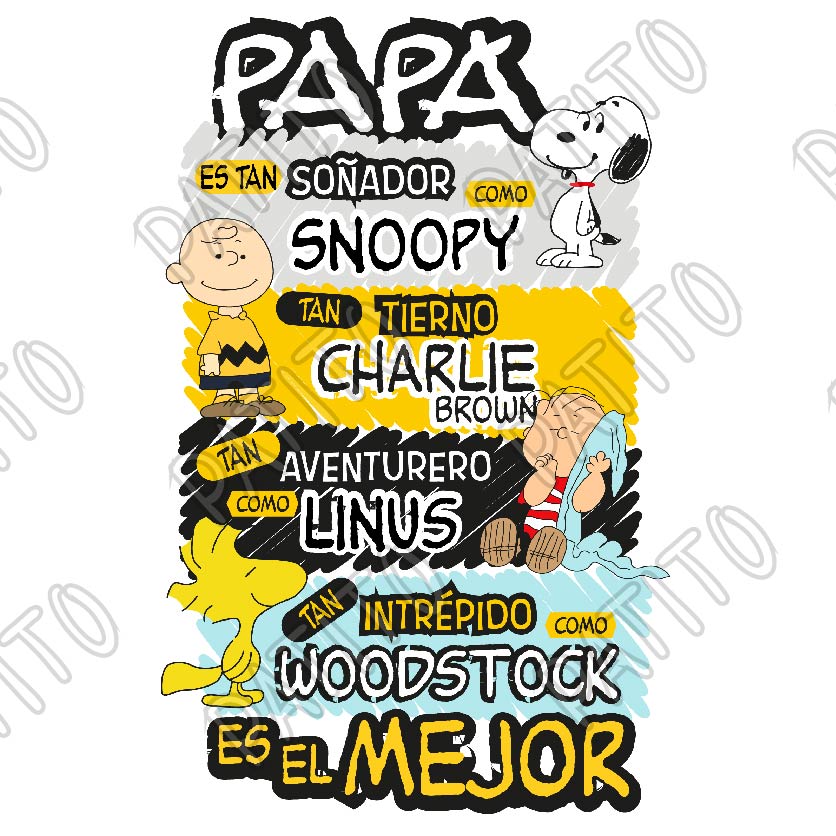 38 papa es tan fuere como SNOOPY