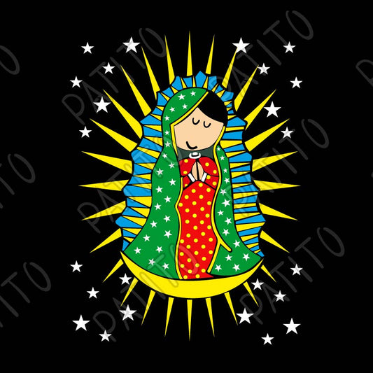 39 VIRGEN DE GUADALUPE VECTOR DIBUJO COLORES