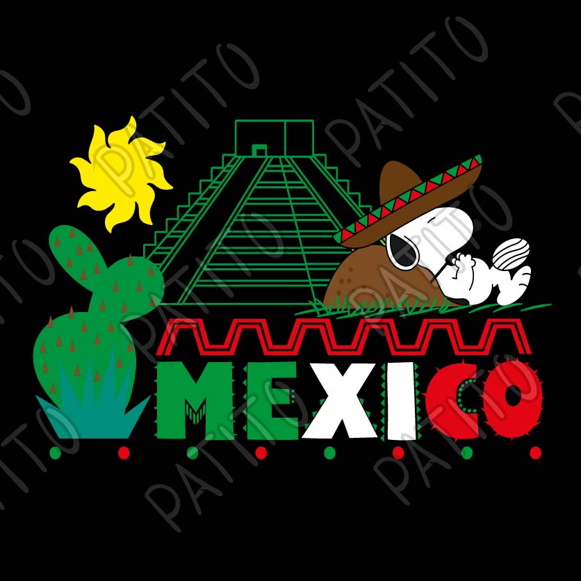 40 SNOOPY MEXICANO  FIESTAS PATRIAS