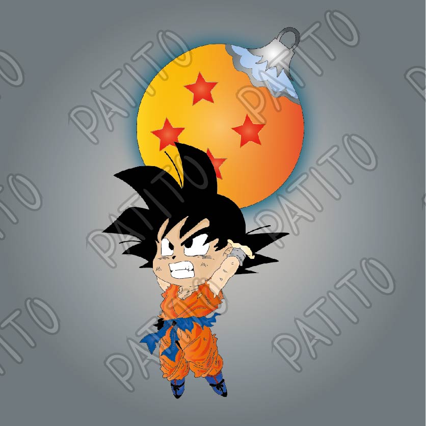 46 goku esfera navideña