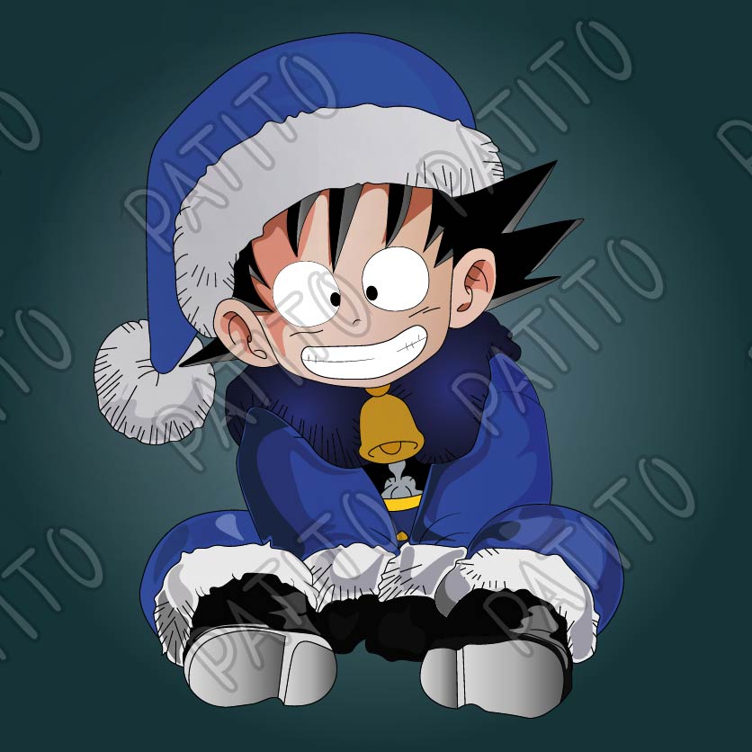 48 goku navideño azul