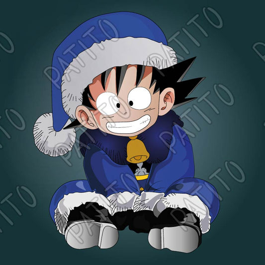 48 goku navideño azul