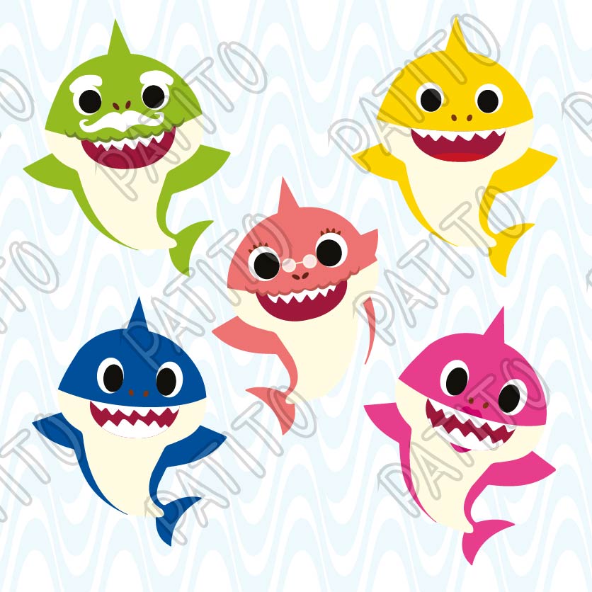 4 BABY SHARK FAMILIA