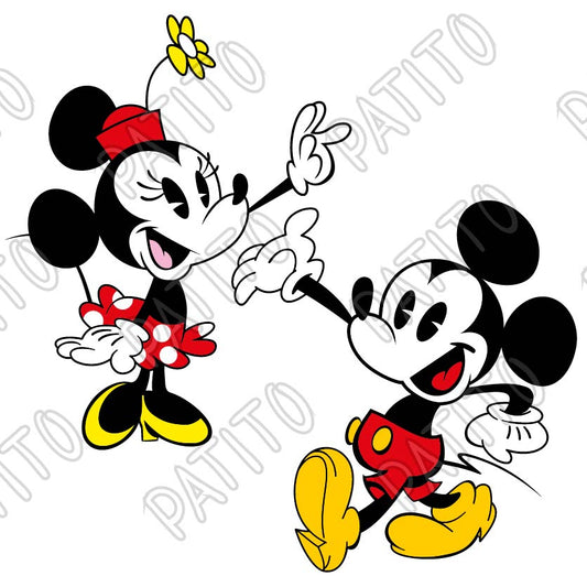 51 mickey and minnie retro