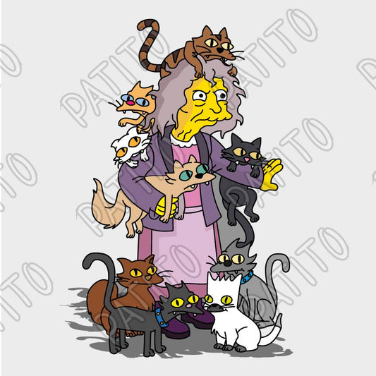 57 SEÑORA DE LOS GATOS FAMOSOS  SIMPSON