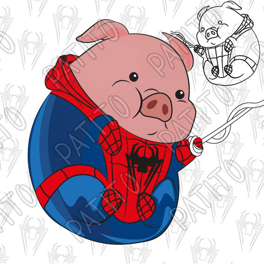 64 SPIDER PIG PUERCO ARAÑA