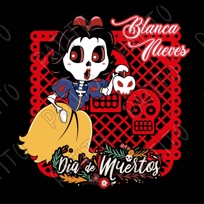 6 BLANCA NIEVES PRINCESA DIA DE MUERTOS