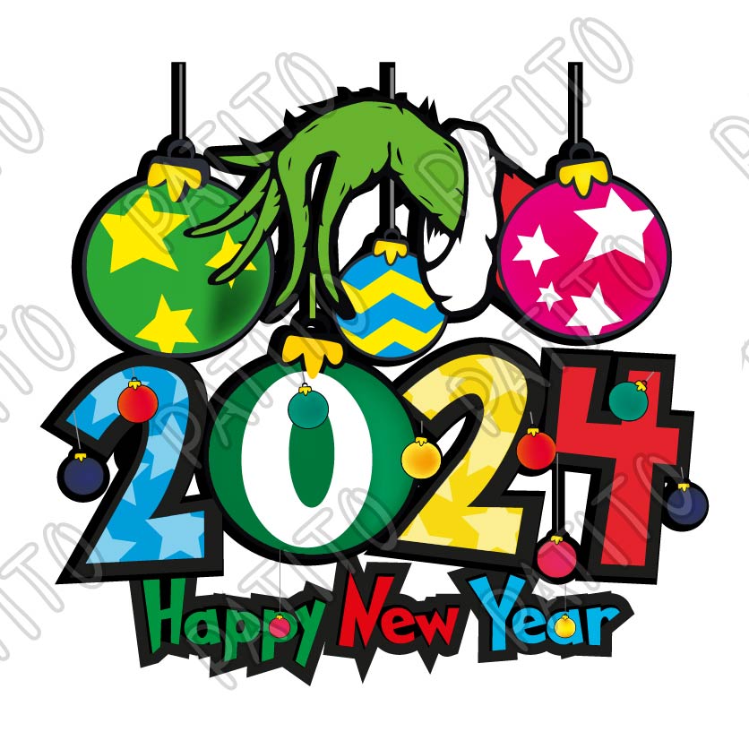 72 HAPPY NEW YEAR 2024 GRINCH