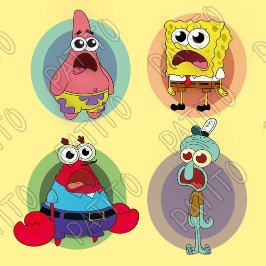 73 personajes bob esponja asombrados