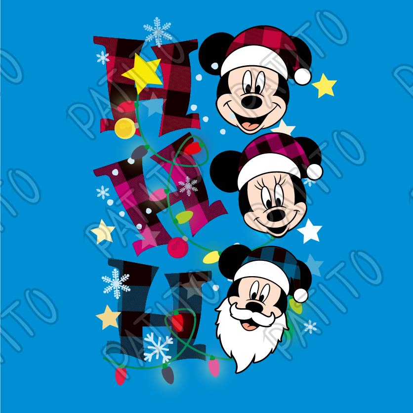 84 HO HO HO MICKEY AND MINNIE MOUSE DISNEY