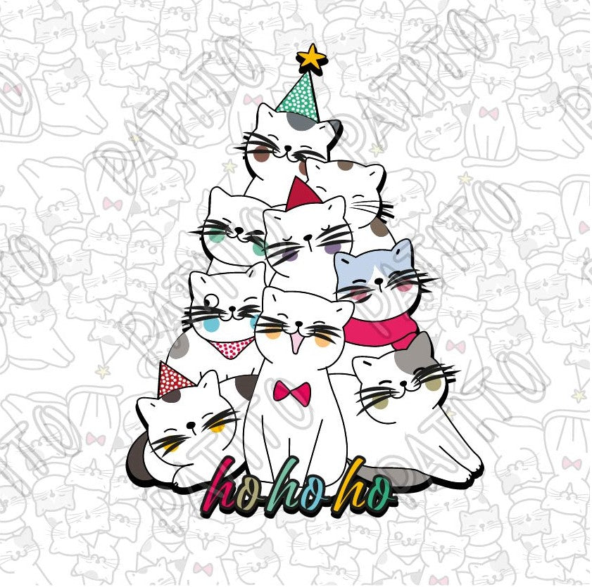 8 GATOS ARBOL DE NAVIDAD