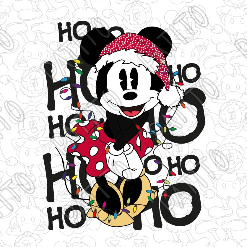 90 HO HO HO MINNIE MOUSE LUCES